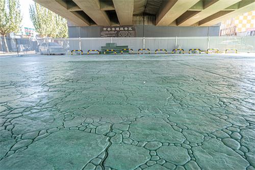 水泥路面壓花地坪