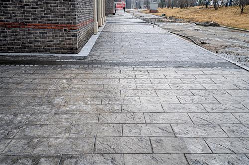 商業(yè)街路面壓花